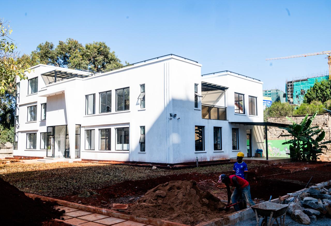 Current project exterior view from the compound